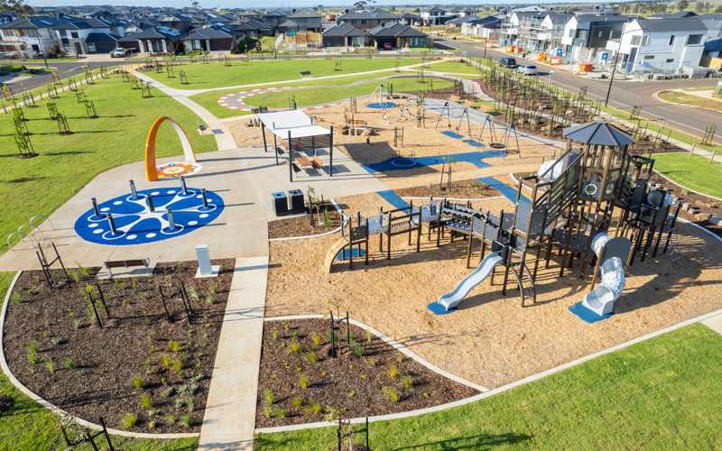 Landscaping and playground completion